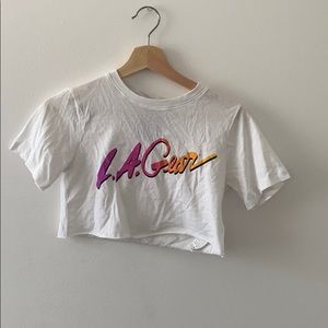 Forever 21 x LA Gear White Crop stop with Logo
